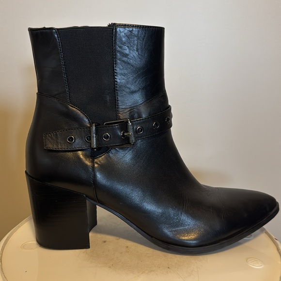 Nine West block heel leather boot - Picture 2 of 6